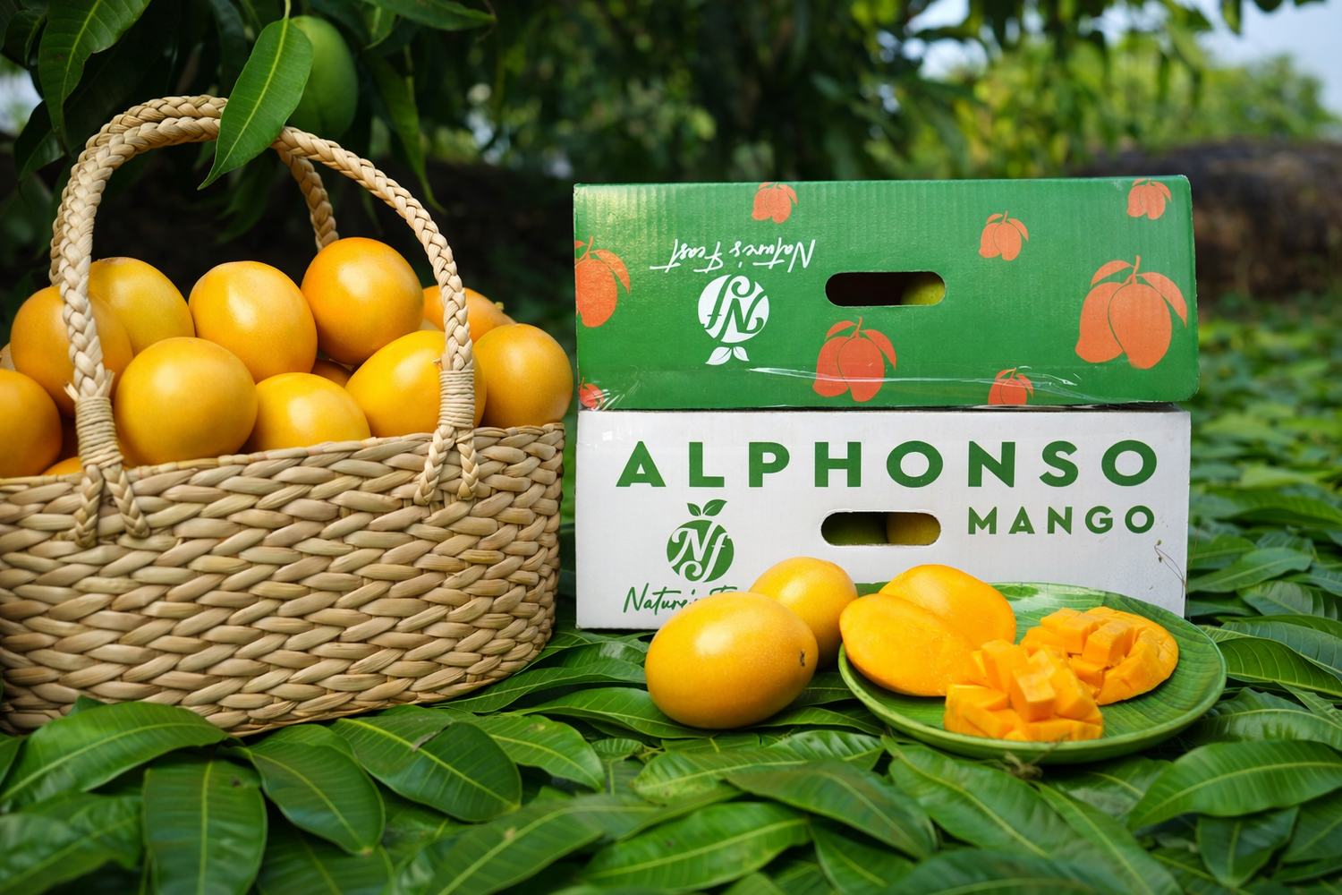 Nature's Feast Premium Ratnagiri Alphonso Mangoes (12 Pcs)